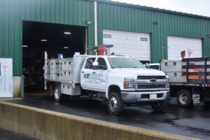 One of the fleet of Emergency Spill trucks with equipment for specialized situations.