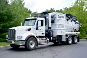 Vactor "Guzzler" vacuum trucks used for contaminated solids and liquids.