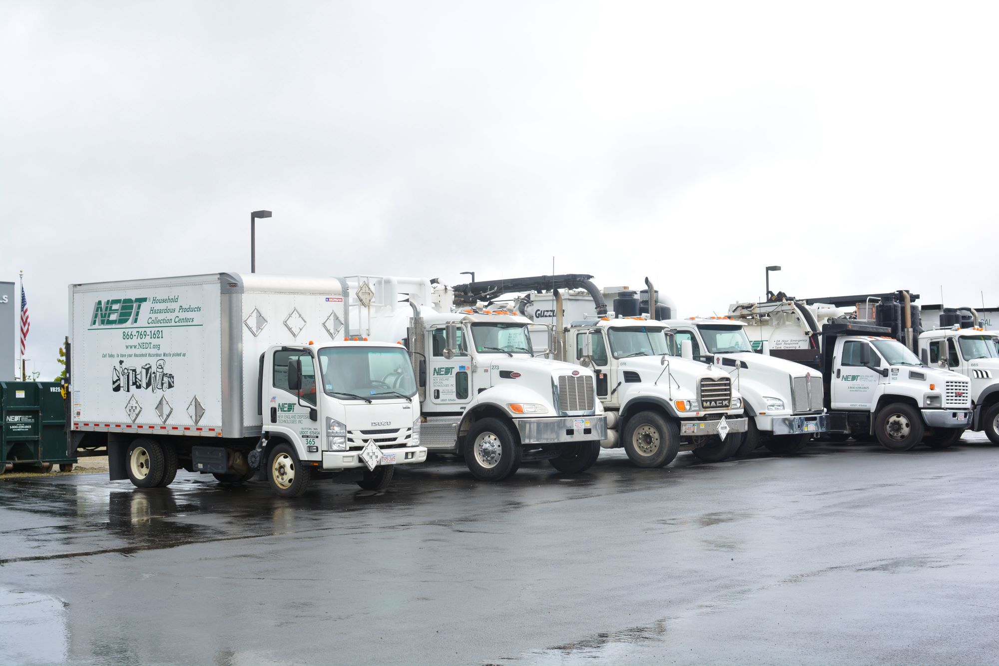 Our NEDT Truck Fleet for Residential Hazardous Waste Services NEDT